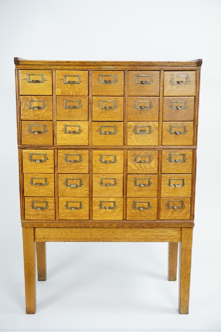 ANTIQUE OAK YAWMAN & ERBE CARD CATALOG FILE Feb 24, 2018 Ascendant