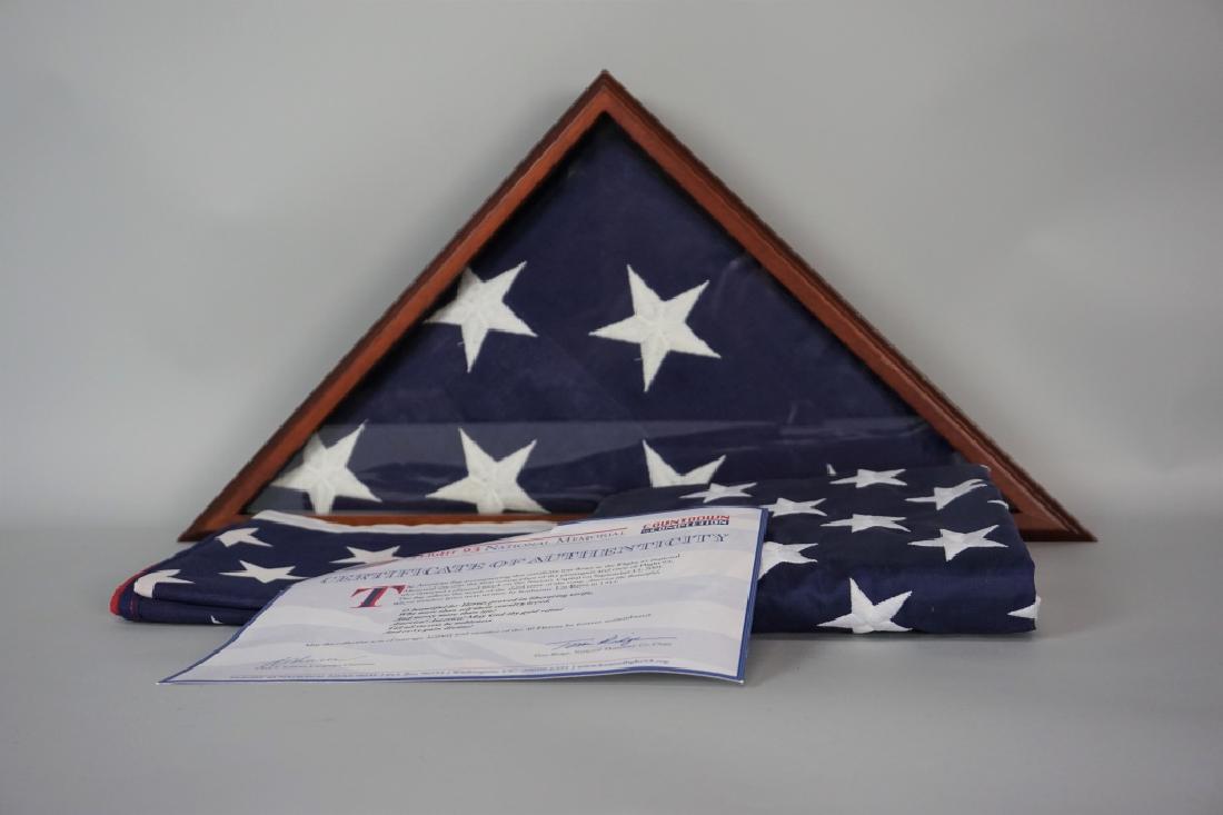 Us Flag Flown Over Afghanistan By 970th Eaacs Awacs Sep 04 2017 Phoebus Auction Gallery In Va