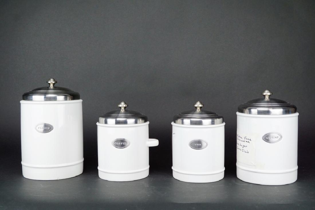 4pc WILLIAMS & SONOMA CANISTER SET (1 of 7)