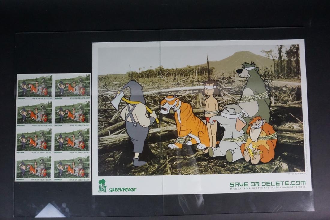 BANKSY (2001 “SAVE OR DELETE”) POSTER AND STICKERS (1 of 5)