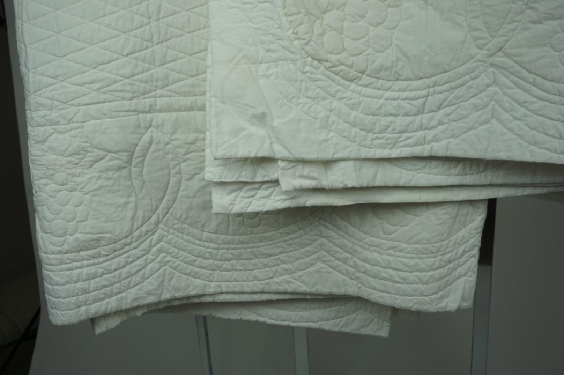 (2) HAND STITCHED SOLID WHITE QUILTS (1 of 3)