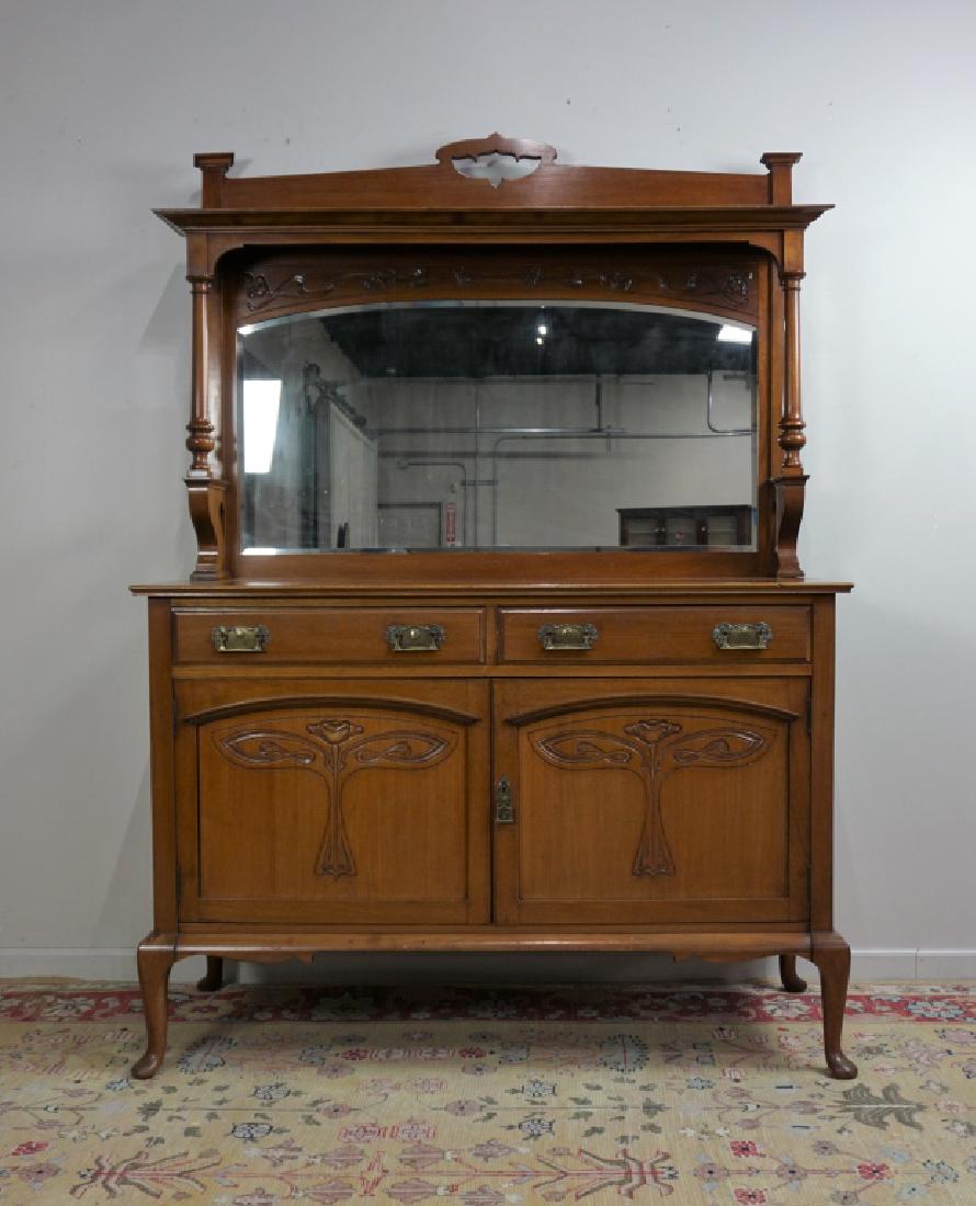 SHIELDHALL ARTS & CRAFTS MIRRORED SIDEBOARD (1 of 5)