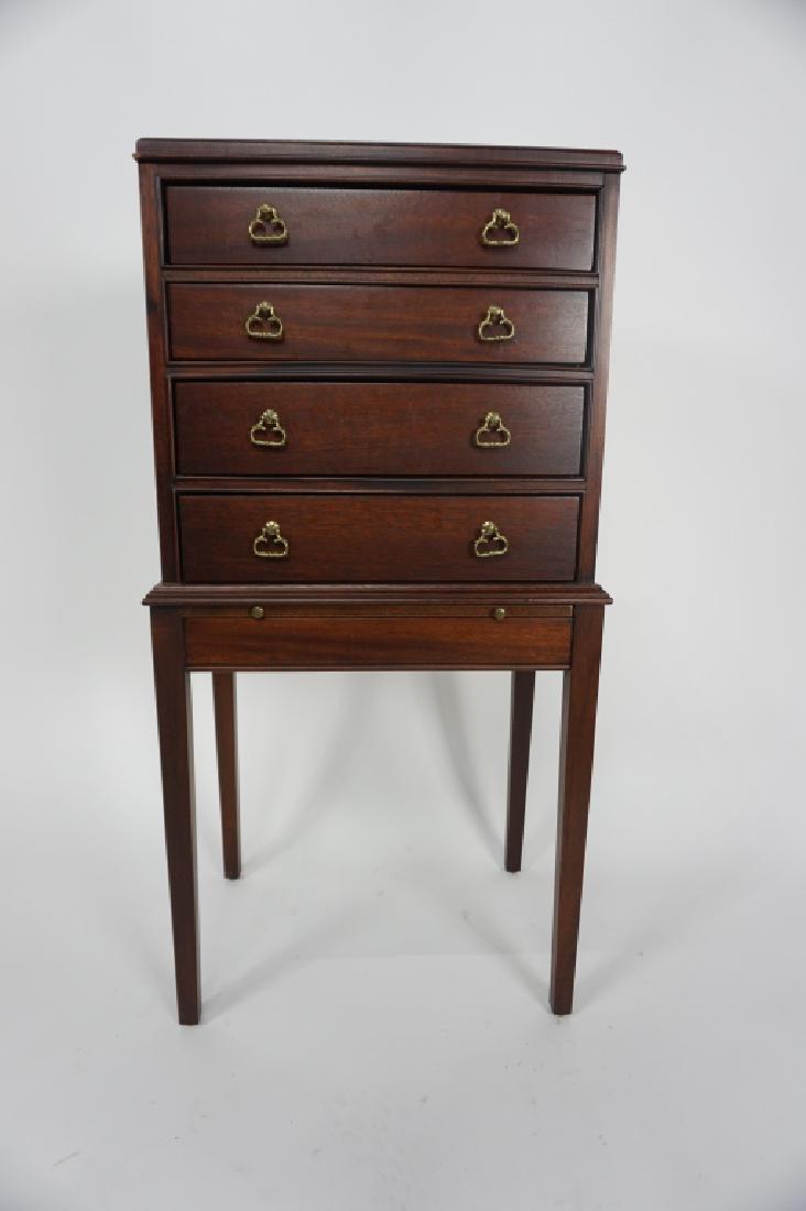 MAHOGANY HEIRLOOM SILVER CHEST (1 of 6)