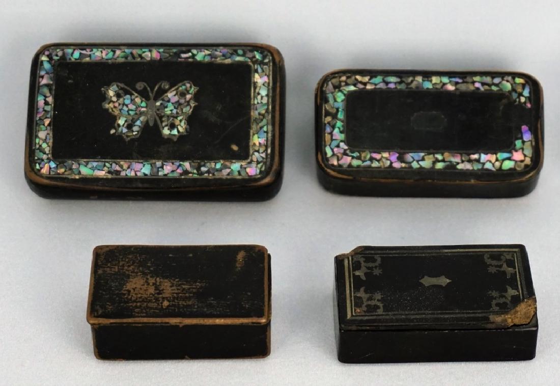 (4) ASSORTED VINTAGE STAMP/SNUFF BOXES (1 of 3)