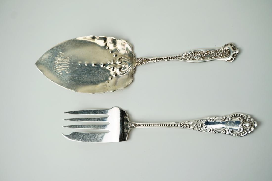 (2) ANTIQUE STERLING SERVING PIECES (1 of 5)