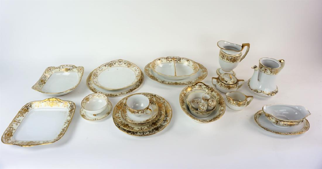 91pcs NORITAKE GOLD BAND 5pc SRVC FOR 10 (1 of 11)