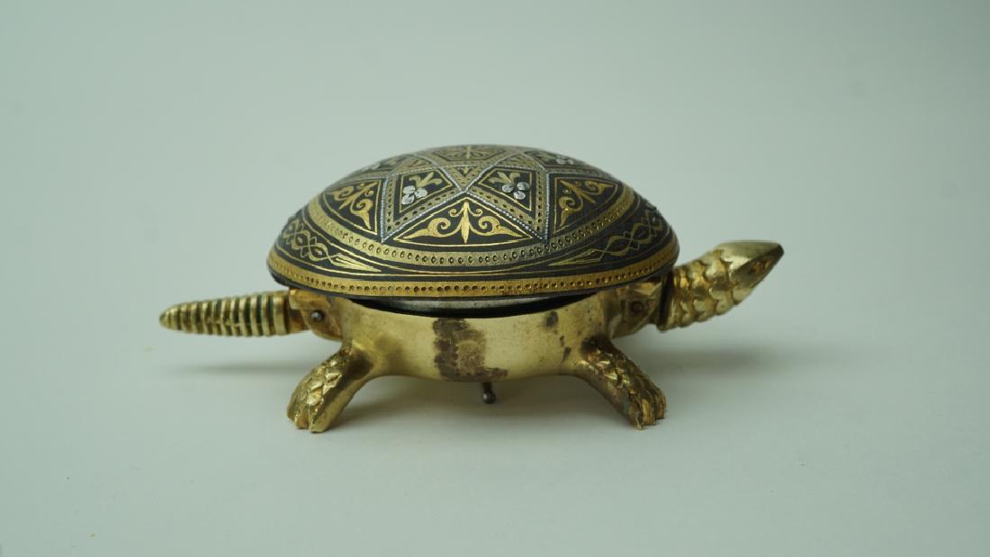 VINTAGE BOJ EIBAR DAMASCENED HOTEL BELL (1 of 7)