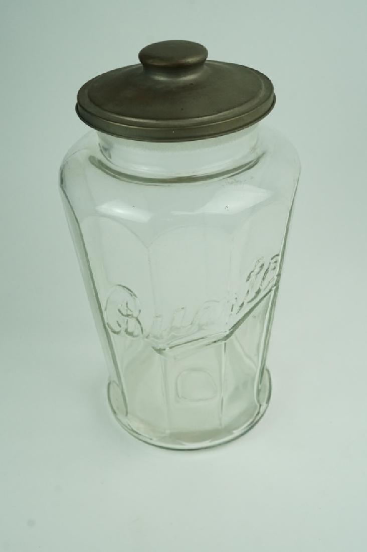 ANTIQUE GLASS BUNTE CANDY JAR (1 of 4)