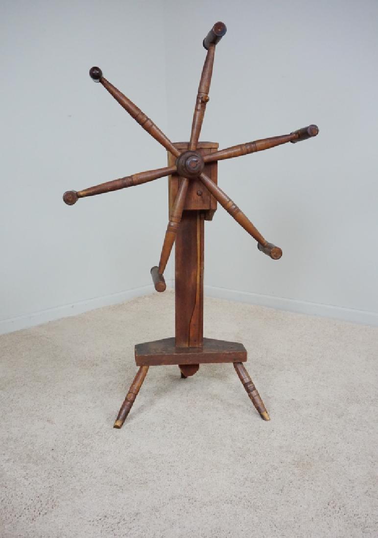 PRIMITIVE ANTIQUE OAK YARN WINDER (1 of 3)