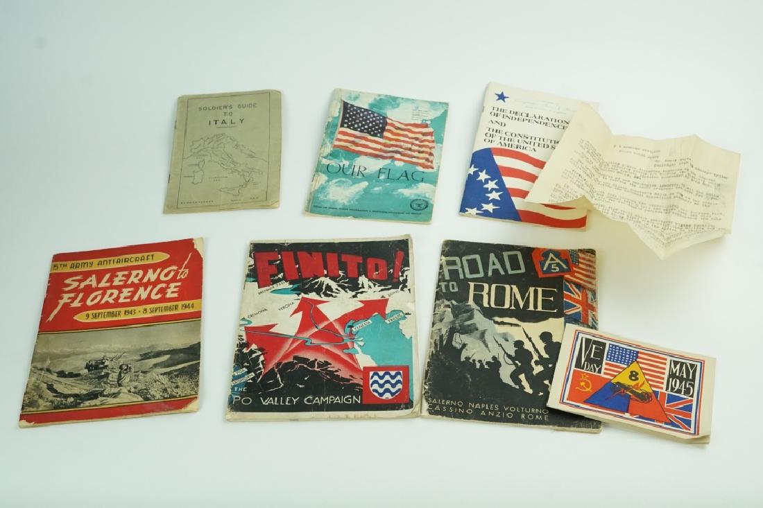 8pcs ASSORTED MILITARY EPHEMERA INCLUDING WWII (1 of 2)
