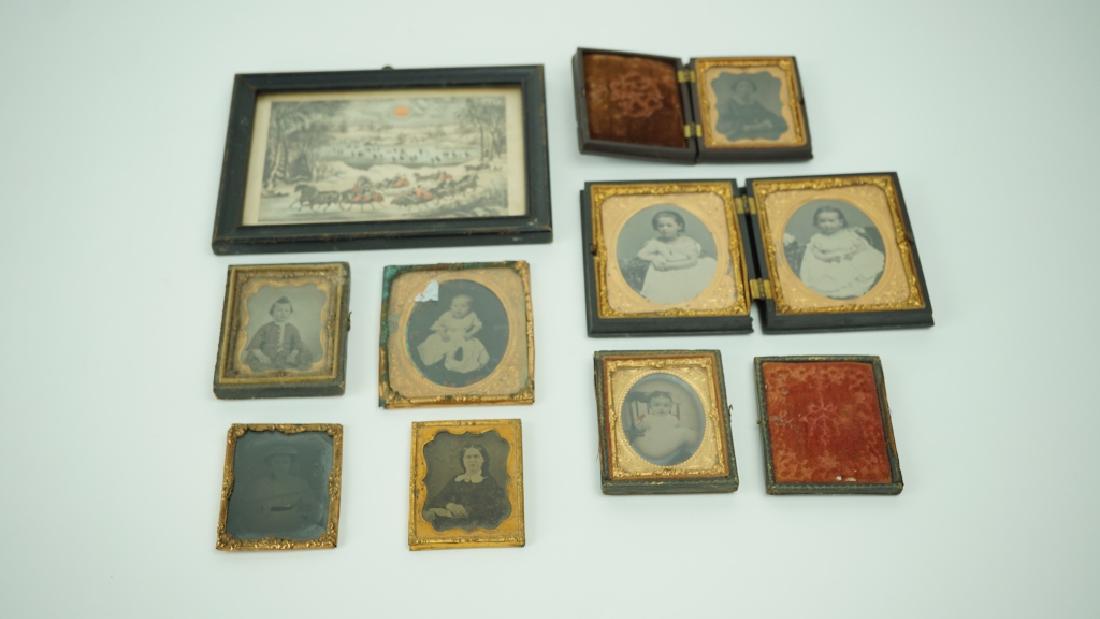 8 ANTIQUE DAUGURROTYPES AND PRINTS (1 of 3)