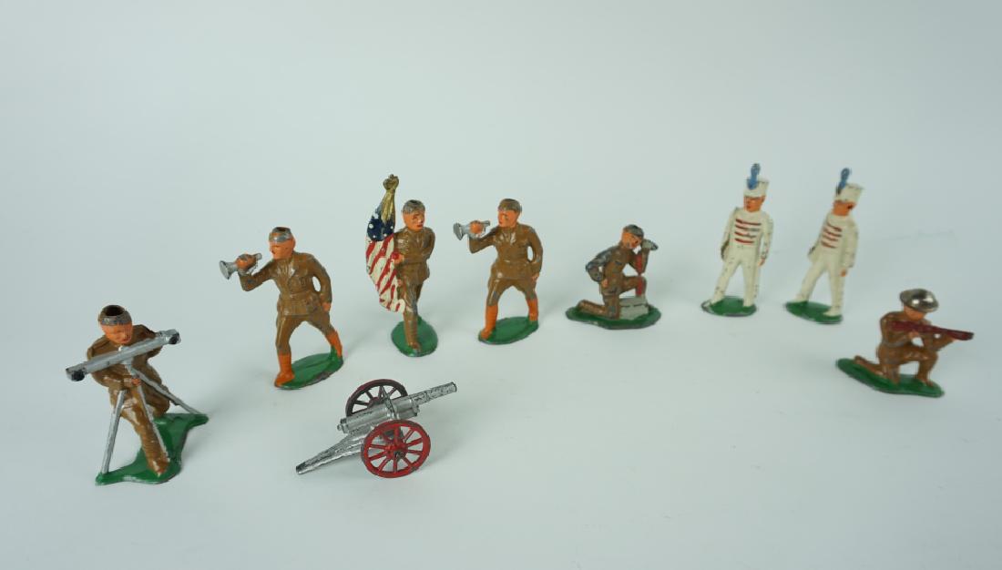 (9) ASSORTED CAST METAL SOLDIERS (1 of 4)