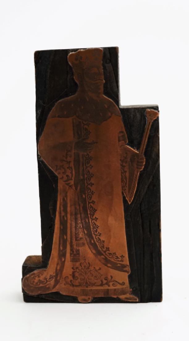 ANTIQUE FIGURAL PRINTERS BLOCK (1 of 3)