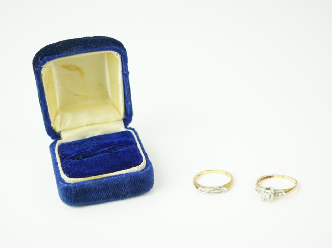 2PC 14K YELLOW GOLD & DIAMOND BRIDAL SET (1 of 5)