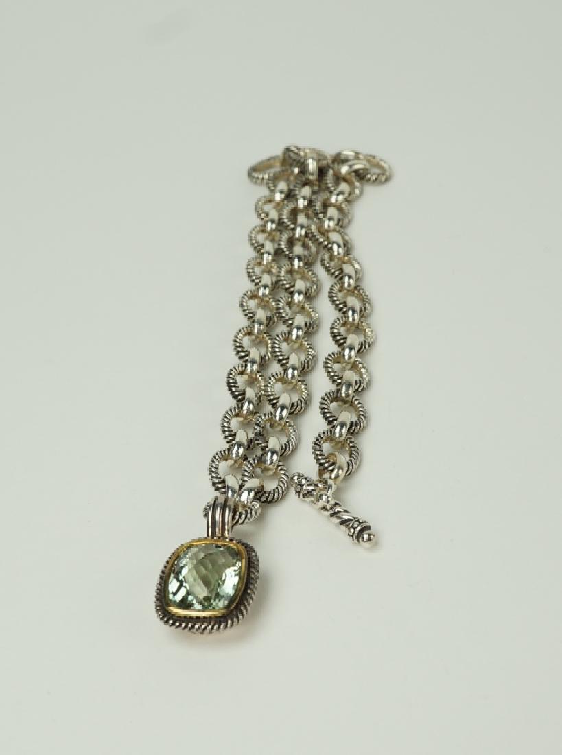 STERLING SILVER CITRINE LINK NECKLACE (1 of 5)