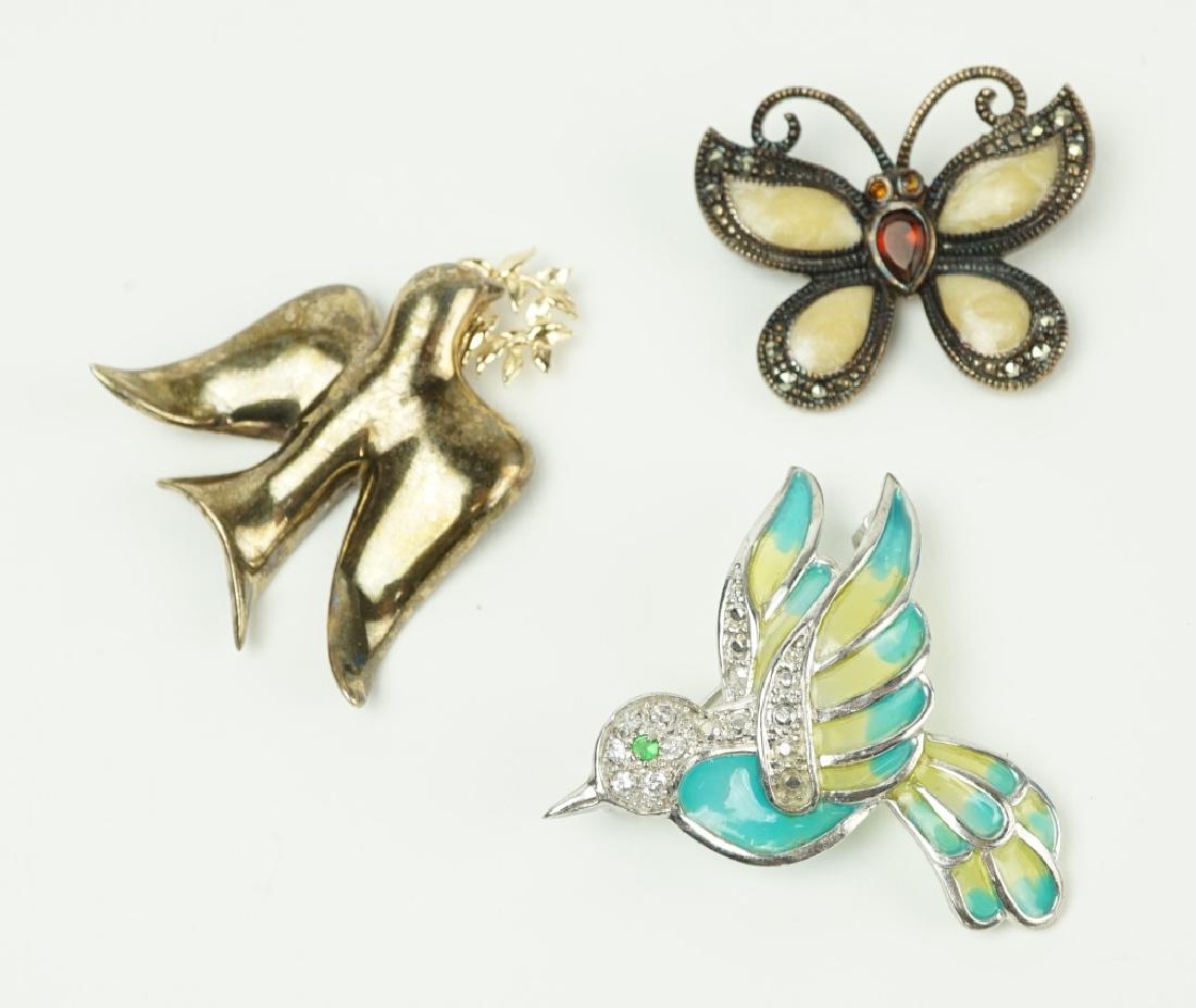 (3) STERLING SILVER PINS / BROOCHES (1 of 3)