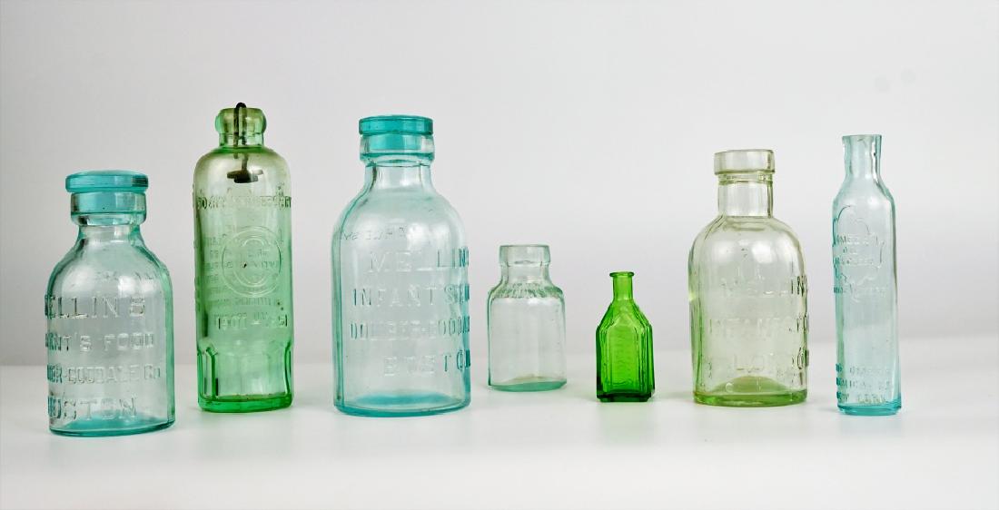 (7) ASSORTED VINTAGE GLASS BOTTLES (1 of 6)