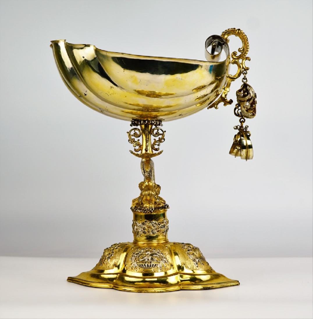 GERMAN SILVER SHELL COMPOTE (1 of 9)