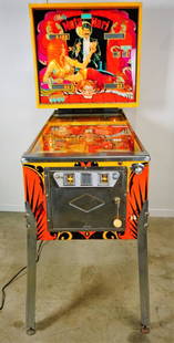 BALLY MATA HARI PINBALL MACHINE (1978): BALLY MATA HARI PINBALL MACHINE (1978) Game design Pitla, Artwork by Dave Christensen. Four player action. Digital display original back glass. Original paint and graphics. ; Condition - Some lights o