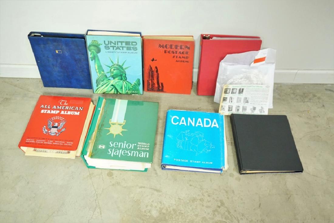 (8) ASSORTED STAMP ALBUMS (1 of 4)