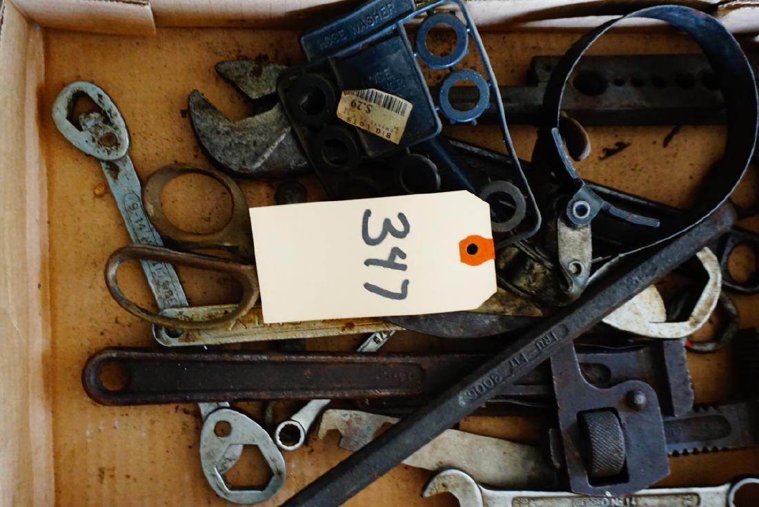 ASSORTED HAND TOOLS, PIPES AND WRENCHES (1 of 2)