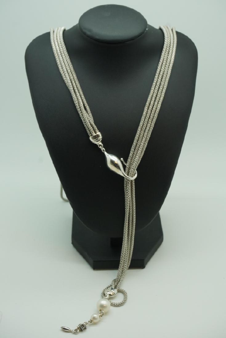 MICHAEL DAWKINS STERLING MULTI-STRAND NECKLACE (1 of 5)
