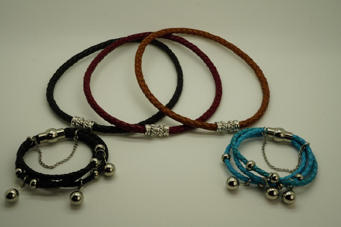 5pcs BRAIDED LEATHER JEWELRY (1 of 1)