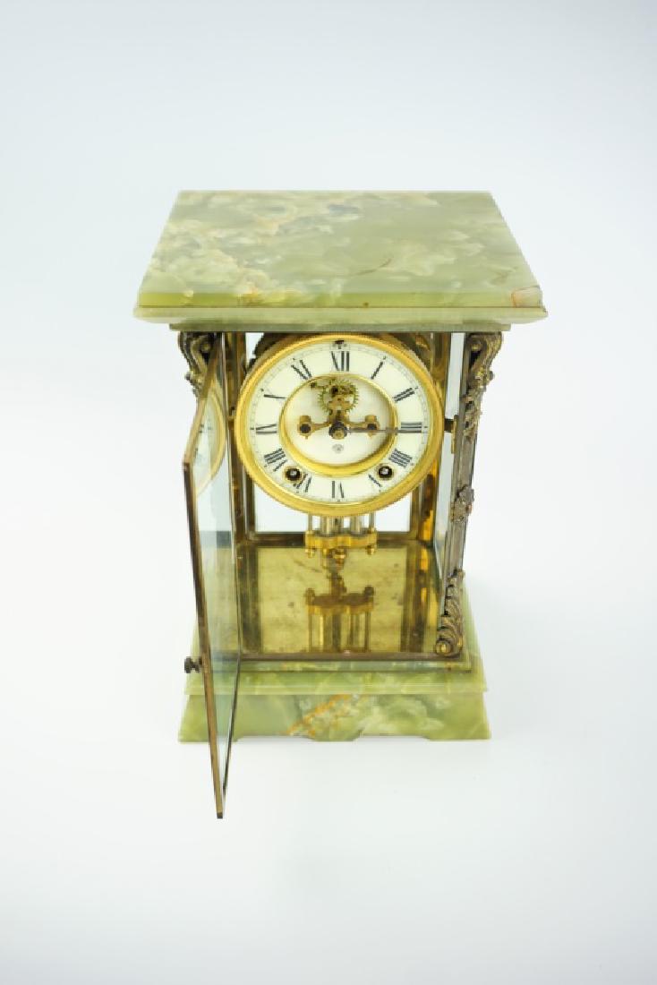 ANSONIA CRYSTAL REGULATOR MARBLE CLOCK (1 of 9)