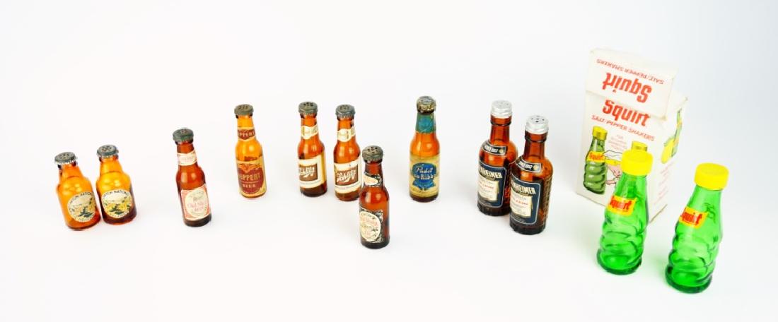 ASSORTED VINTAGE BEER SALT & PEPPER SHAKERS (1 of 6)