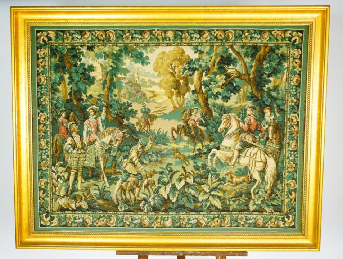 20th CENTURY HUNT SCENE TAPESTRY (1 of 6)