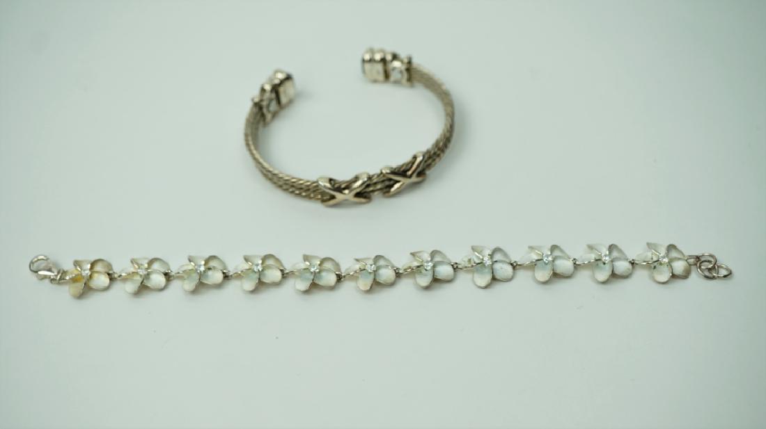 (2) STERLING SILVER BRACELETS (1 of 7)