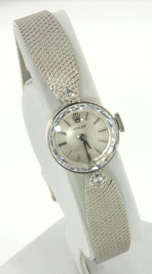 219 Ladies Vintage Rolex Diamond Round Dress Watch Jul 23 2006 Quikdrop Of Midland In Tx
