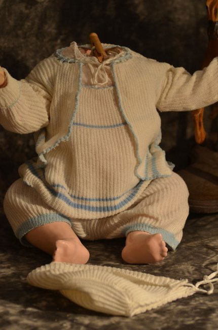 5pc SWEET VINTAGE SET FOR LARGE CHARACTER BISQUE DOLLS (1 of 6)