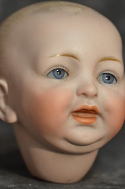 ANTIQUE GERMAN CHARACTER BABY BISQUE HEAD ~ JDK ~ SOLID (1 of 5)