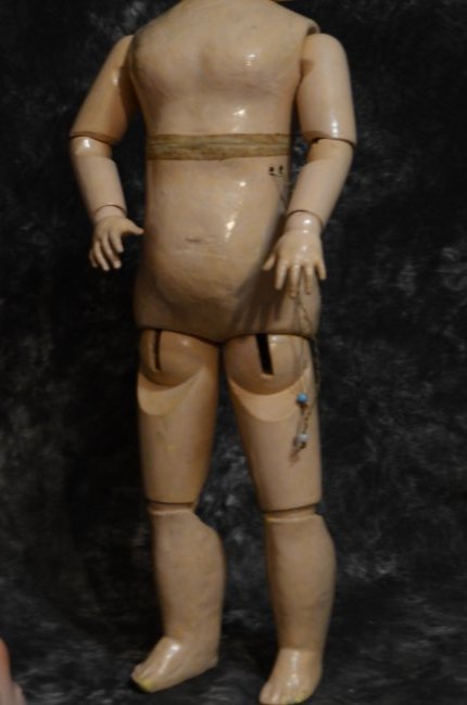 1880'S 22" FRENCH JUMEAU BEBE  COMPO BODY ALL ORIGINAL (1 of 4)