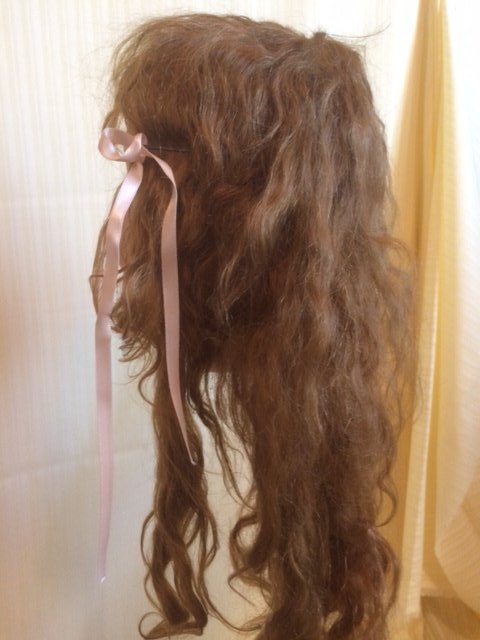 ANTIQUE STUNNING STRAWBERRY BLONDE HUMAN HAIR 4 JUMEAU (1 of 8)