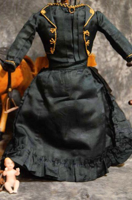 Ca. 1860's AUTHENTIC BRU BEBE DRESS (1 of 7)
