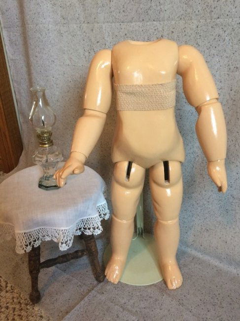 PRECIOUS 17" ANTIQUE COMPOSITION DOLL BODY FOR JUMEAU (1 of 3)