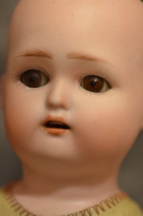 ADORABLE ANTIQUE BISQUE SHOULDERHEAD DOLL (1 of 6)