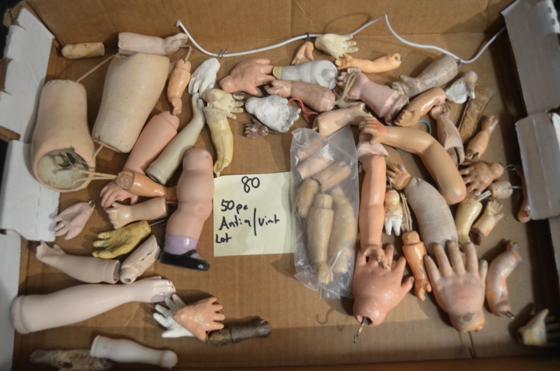lot of 50pc ANTIQUE / VINT HANDS ETC (1 of 2)