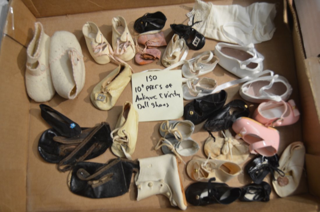 Antique Doll Shoes: 10+ Pairs Antique & Vintage Doll Shoes