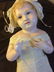 UNIQUE RARE 21" BENT LIMB POURED WAX ~ CRECHE CHILD ~ - 3