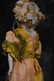 EARLY ANTIQUE ENGLISH/FRENCH POURED WAX PORTAIT DOLL - 4