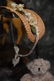 DECORATIVE STRAW HAT FOR ANTIQUE BISQUE