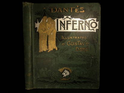 1885 Dante Alighieri Divine Comedy English Inferno Hell: 1885 Dante Alighieri Divine Comedy English Inferno Hell Gustave DORE Illustrated “In the middle of the journey of our life I found myself within a dark woods where the straight way was lost.” R