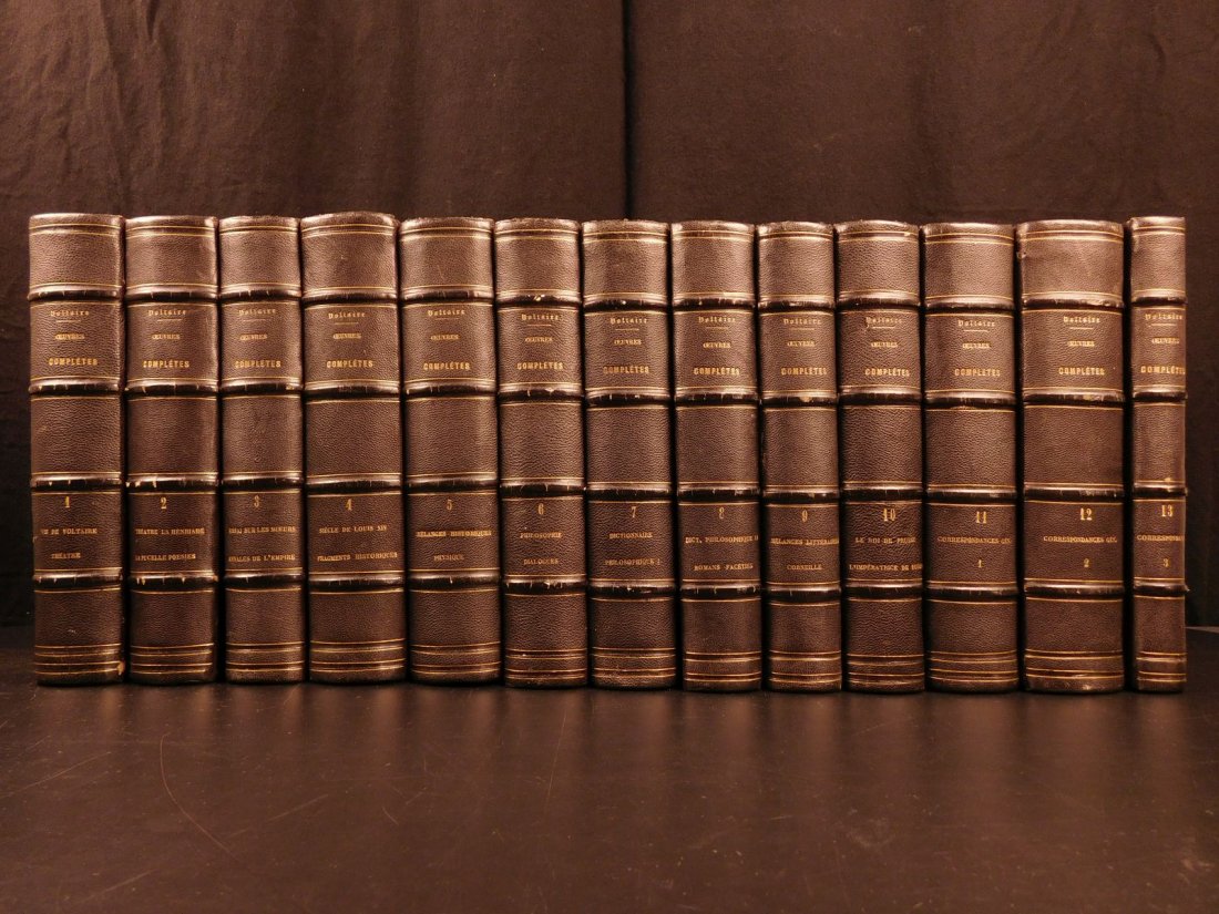 1846 Complete Works of Voltaire French Theatre Henriade (1 of 10)