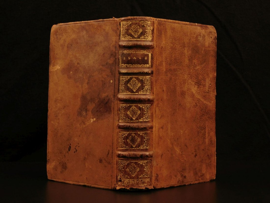 1679 Holy BIBLE & Commentary Book of ISAIAH de SACY (1 of 10)