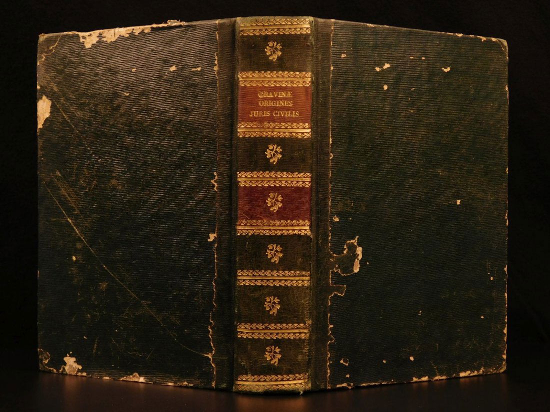 1713 1ed Originum Juris Civilis Thomas Jefferson (1 of 10)