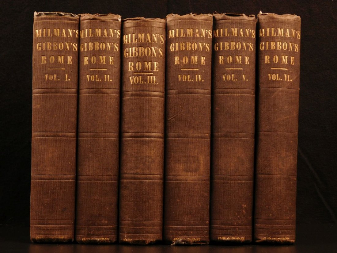 1850 Famed Edward Gibbon Decline & Fall of Roman Empire (1 of 10)