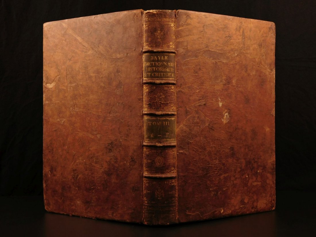 1741 HUGE FOLIO Pierre Bayle Historical Dictionary (1 of 10)